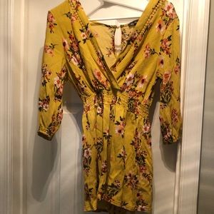 Small Mustard Romper